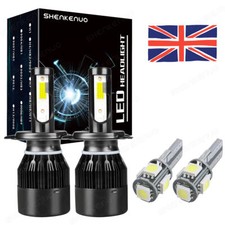 2X H4 Xenon Headlight Bulbs