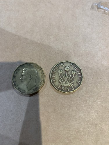 George brass threepence - brass,