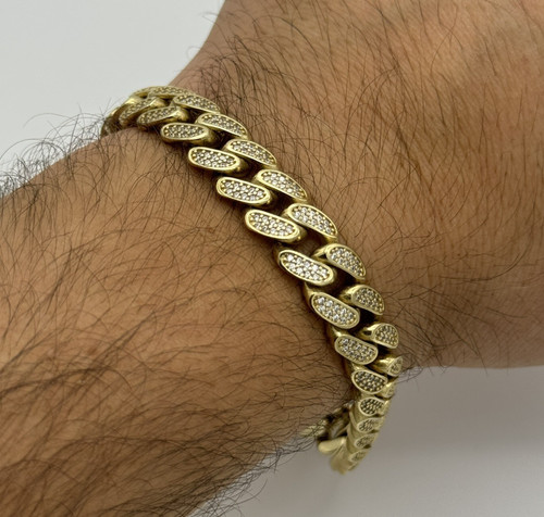 9ct solid yellow gold 10mm - gold,