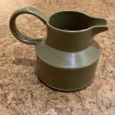 MIDWINTER STONEHENGE CREATION SHAPE MILK JUG/CREAMER OLIVE GREEN 