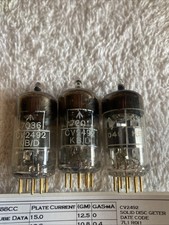 3x E88CC CV2492 Gold Pin Valve Tubes - SP210