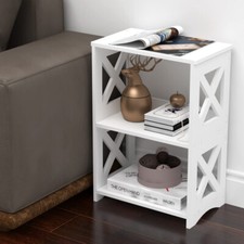 Bedside Table White Drawer