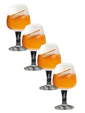 Set Of 4 Kwaremont 33cl Belgian Beer Glasses Nucleated Brand New Craft Ale Bar