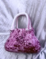 Murano Style pink and white