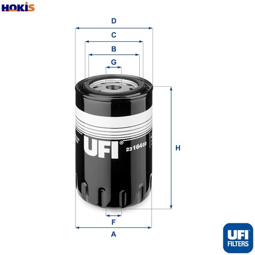 Oil filter 164 - oil, 23.164.03