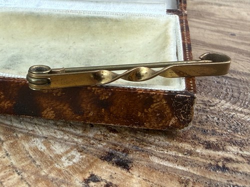 Antique twisted tie bar - antique,