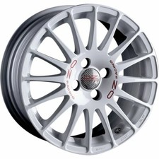 OZ RACING SUPERTURISMO WRC RACE WHITE RED LETTERING ALLOY WHEEL 16X7 ET37 4X100