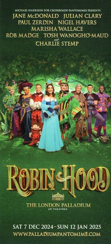 Robin hood theatre handbill - -,