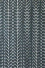 Designer Orla Kiely Linear Stem Cool Grey Cotton Curtain Upholstery Craft Fabric