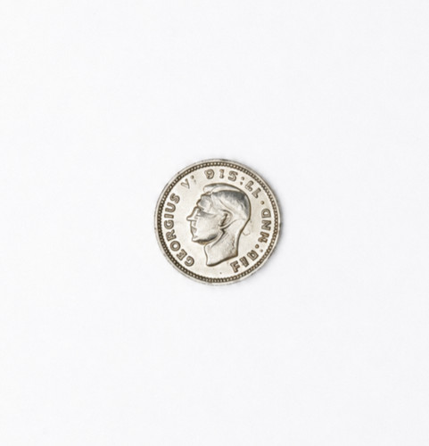925 silver three pence - 925, 1937