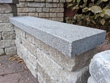 Wall Copings, Natural Grey Granite Single Brick Wall Copings: 600x150x40mm