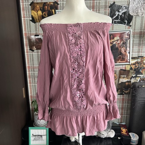 Boho lace sequin blouse - boho,