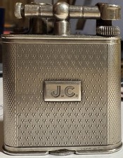 Alfred Dunhill Unique Petrol Pocket Lighter Solid Silver Post 1914 Working Order