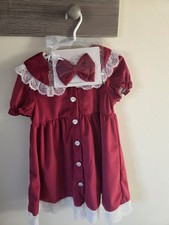 Girls' Age 3-4 Red Dress