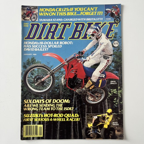 Dirt bike magazine jan 1985 - dirt,