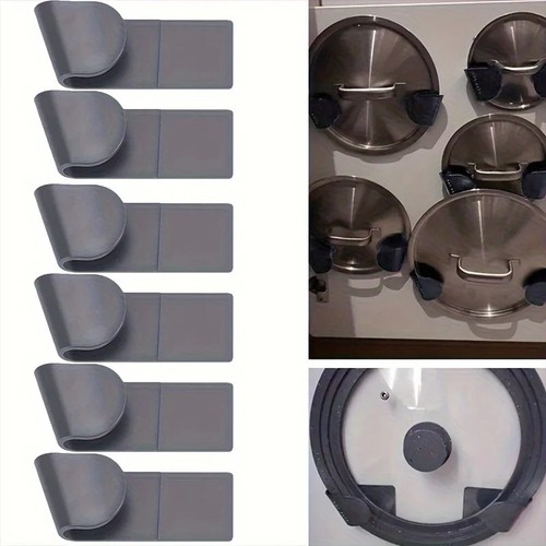 6pcs pan lid holder saucepan - pan,