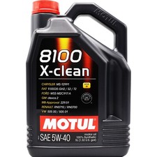 Motul 8100 X-Clean 5w-40 5w40 Fully Synthetic Car Engine Oil - 5 Litres 5L