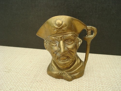Vintage heavy brass pirate - vintage,