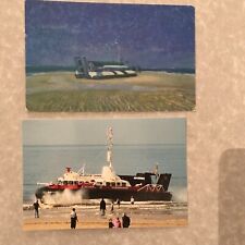 Hovercraft 2 postcards of SRN6 Sure when a Hoverlloyd Belfatop ship boat vessel 