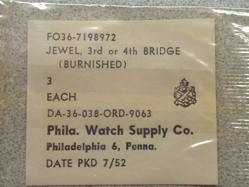 Nos ord issued elgin - nos, 532