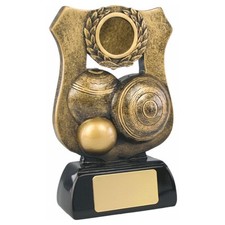 Personalised 14cm gold resin - personalised,
