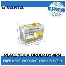 Varta Dynamic A7 (E39) AGM 12v 70Ah 760CCA Type 096 Car Battery Varta E39