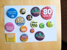 Button Badges, 15  Various.