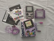 Atomic Purple Gameboy Color - Boxed With Accessories - Tested Working