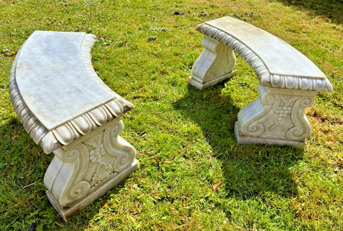 Antique carved italian marble - antique,