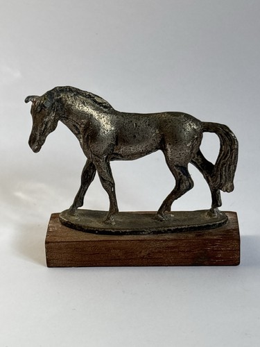 Small metal horse statue - horse,