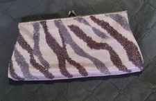 Bag Purple and Silver Beaded