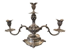 Large Silver Plate Candelabra