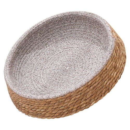 Woven round cat dog sleeping - woven,