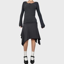 Cop Copine Grey Drop Waist