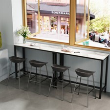 Marble Tall Bar Table Home Pub