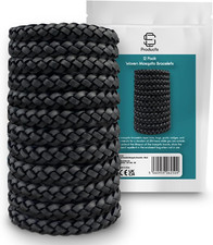 12 Pack Natural Mosquito Repellent Bracelet – Natural Leather Braided Wrist Band