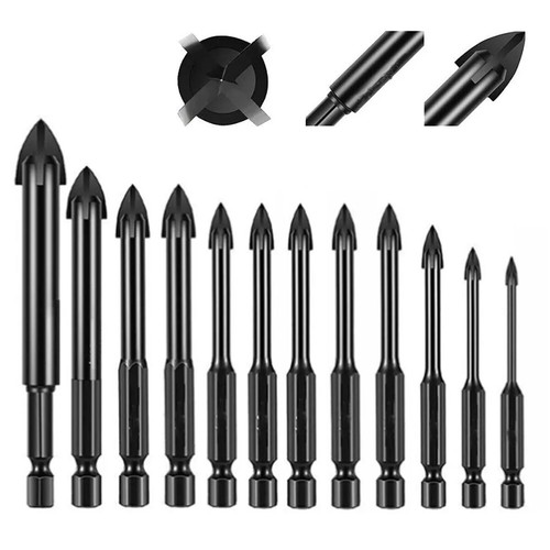 12pc diamond drill bit set - 12pc,