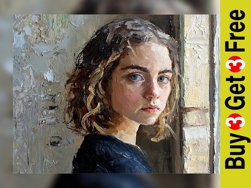 Emotive female portrait - female, 5"x7"