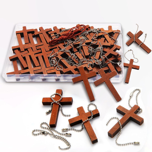 Wooden pocket cross 70 - pocket,