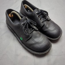 Kickers Men’s Black Leather Sneakers Shoes UK 8 EU 42 Casual Comfort Trainers