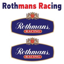 RR1 Rothmans Racing stickers x2 laminated for Porsche le mans sticker decals