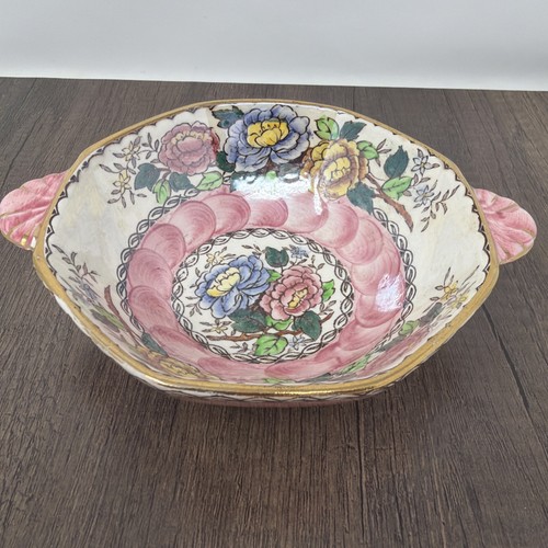 Maling double handle bowl - handle, pink