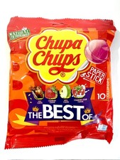 Chupa Chups 10 Lollipops Mixed – Cola, Strawberry, Apple, Strawberry Cream
