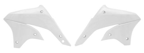 Tech white radiator scoops - white,