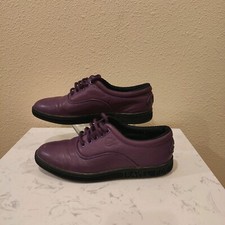 Vintage Travel Fox Sneakers Women's Size 7 Purple Leather