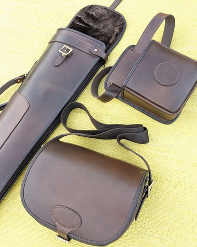 Leather shotgun slip loder - leather,