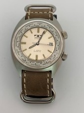 Stunning 1970s vintage Swiss Technos automatic Super Compressor Worldtimer, 42mm