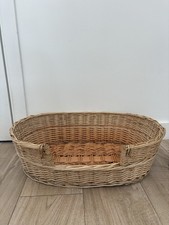 Wicker Cat Bed Basket Oval Pet
