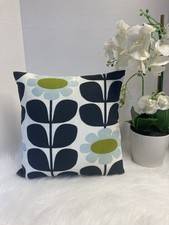 Orla Kiely Inspired Flower  Cushion Covers 40cm X 40cm  Set Of 2