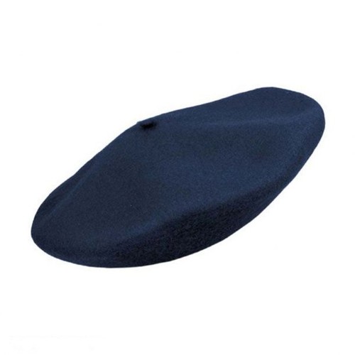 Wool blend beret plain ladies - plain,